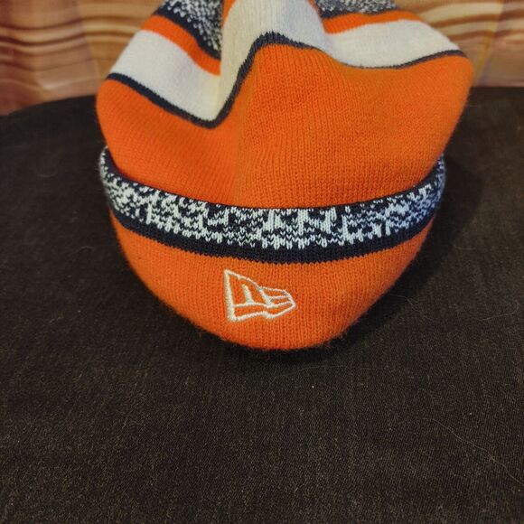 NFL New Era Denver Bronco's Football Wool Knitted Orange Beanie Hat OSFM - Picture 2 of 4